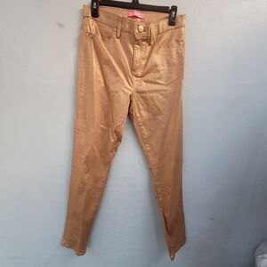 Lilly Pulitzer Gold Skinny Pants